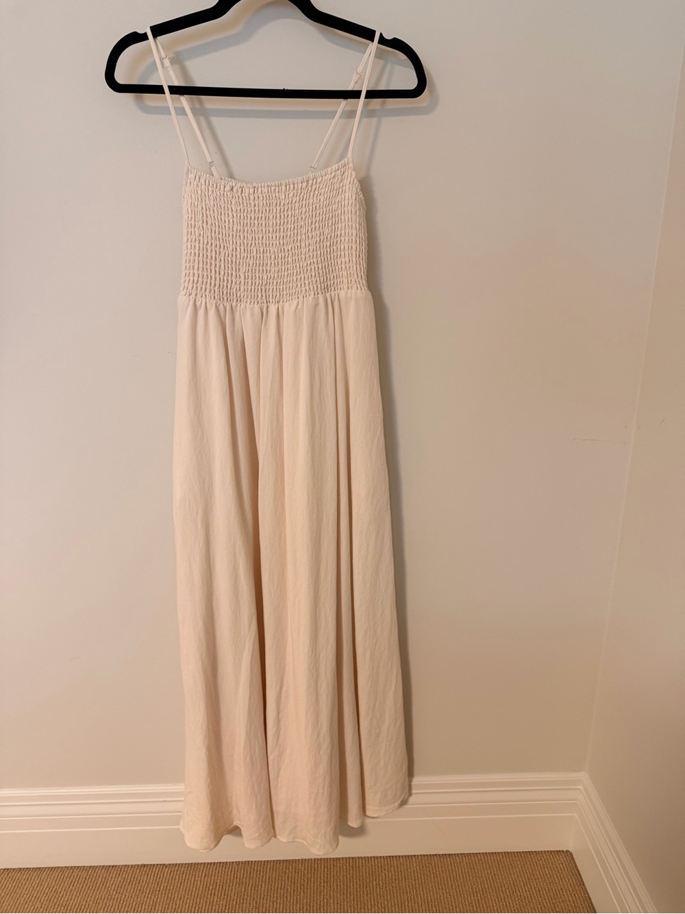 Z Supply Cream Smocked Top